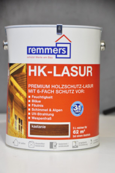 Remmers HK Lasur 5 Ltr. (Standardfarbtöne) -AUSLAUF- Teak und Kastanie